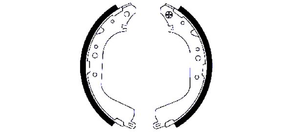 Set saboti frana 91050400 TEXTAR