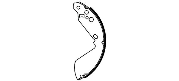 Set saboti frana 91052100 TEXTAR
