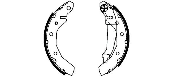 Set saboti frana 91054200 TEXTAR