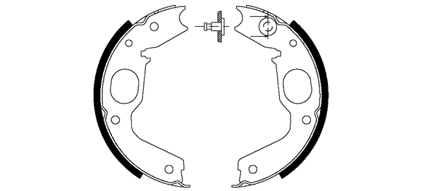 Set saboti frana, frana de mana 91056900 TEXTAR