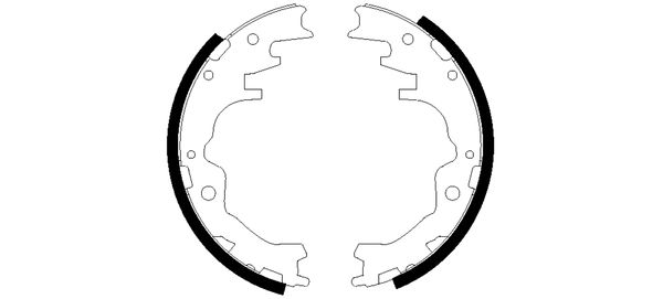 Set saboti frana 91057700 TEXTAR