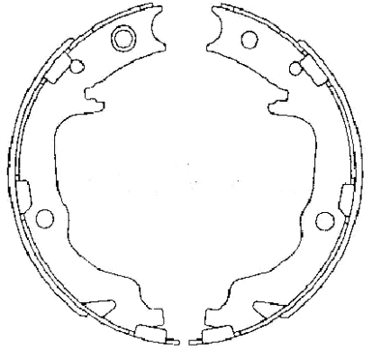 Set saboti frana, frana de mana 91073400 TEXTAR