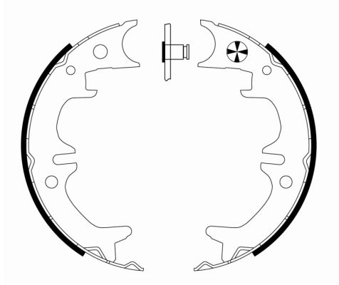 Set saboti frana, frana de mana 91074600 TEXTAR