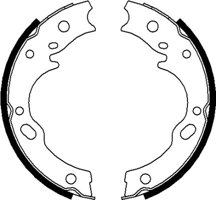 Set saboti frana, frana de mana 91076100 TEXTAR