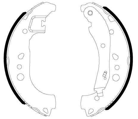 Set saboti frana 91084200 TEXTAR