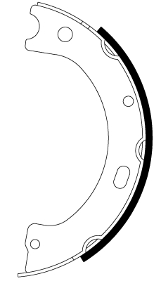 Set saboti frana, frana de mana 91086500 TEXTAR