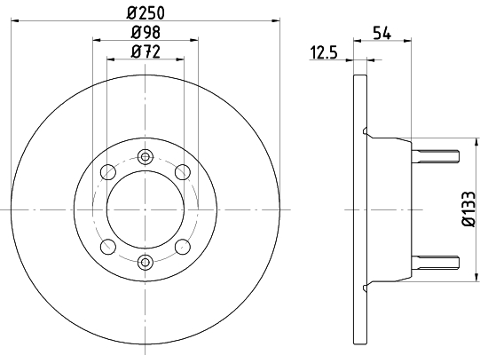 Disc frana 92013500 TEXTAR