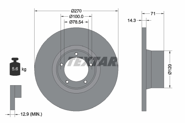 Disc frana 92014900 TEXTAR