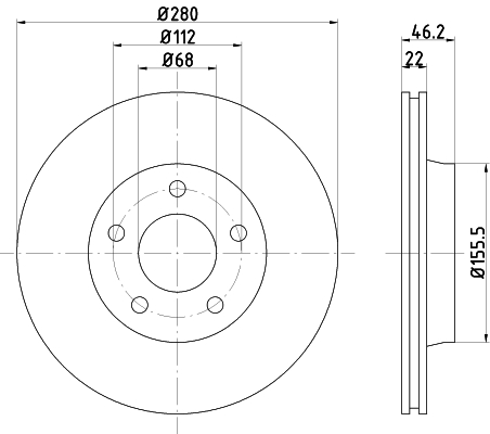 Disc frana 92025800 TEXTAR