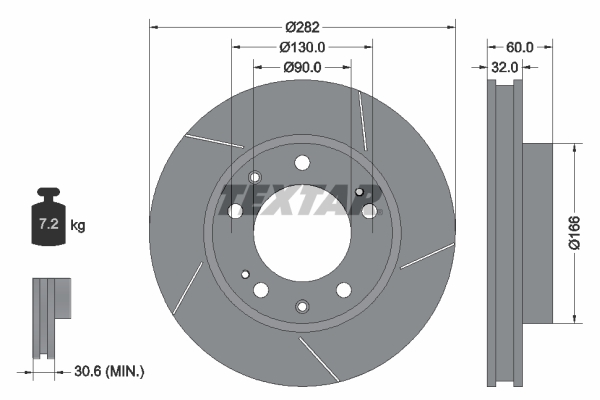 Disc frana 92033300 TEXTAR
