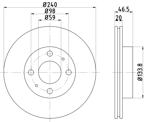 Disc frana 92034300 TEXTAR