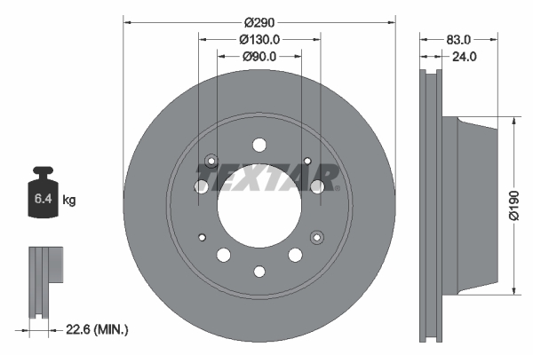 Disc frana 92039700 TEXTAR