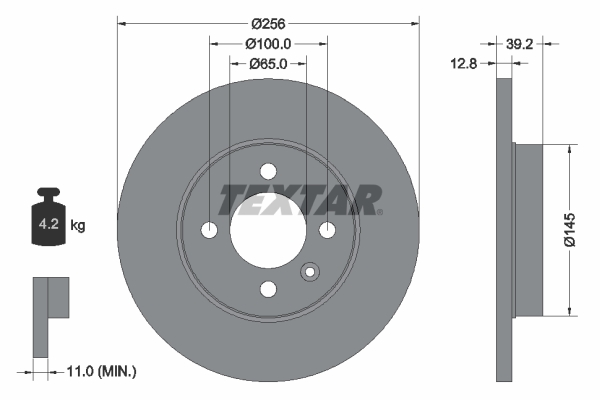 Disc frana 92041703 TEXTAR