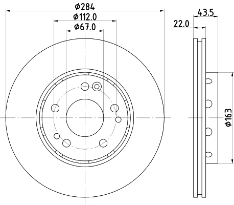 Disc frana 92060300 TEXTAR