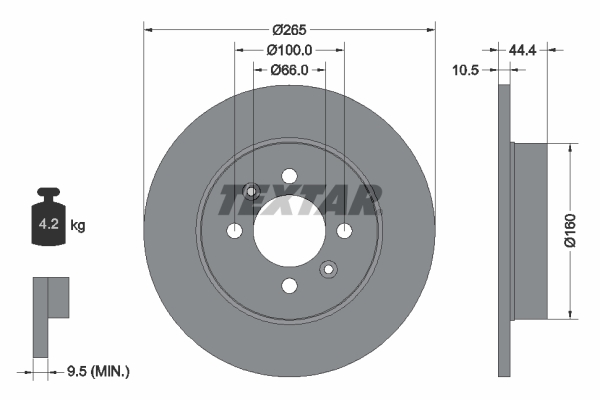 Disc frana 92064903 TEXTAR