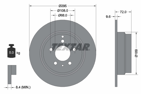 Disc frana 92066803 TEXTAR