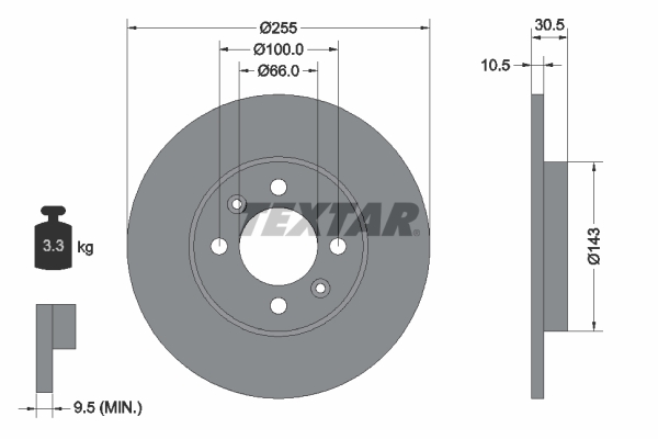 Disc frana 92068700 TEXTAR