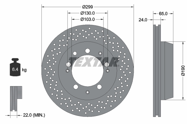 Disc frana 92076200 TEXTAR
