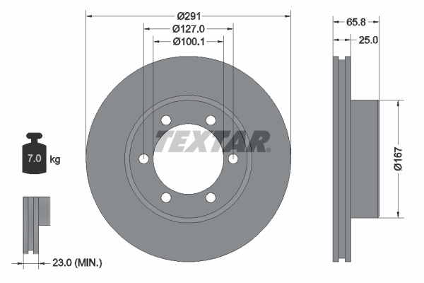 Disc frana 92082700 TEXTAR