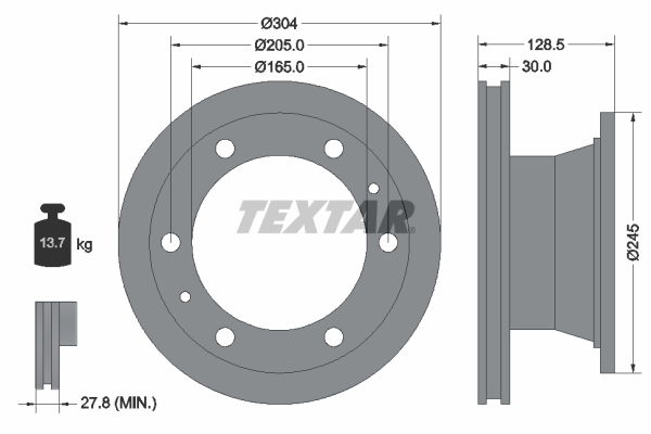 Disc frana 93084800 TEXTAR