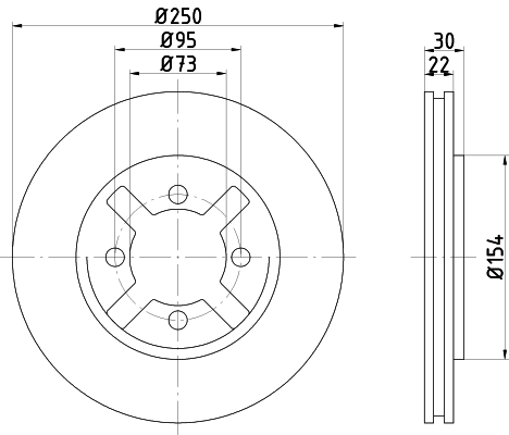 Disc frana 92094500 TEXTAR