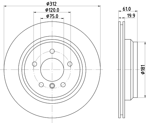 Disc frana 92098803 TEXTAR