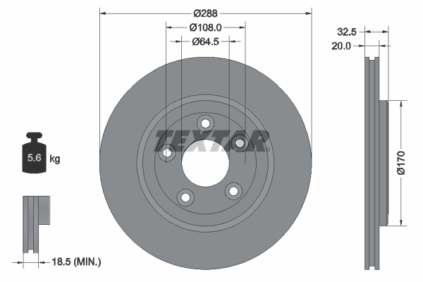 Disc frana 92099100 TEXTAR