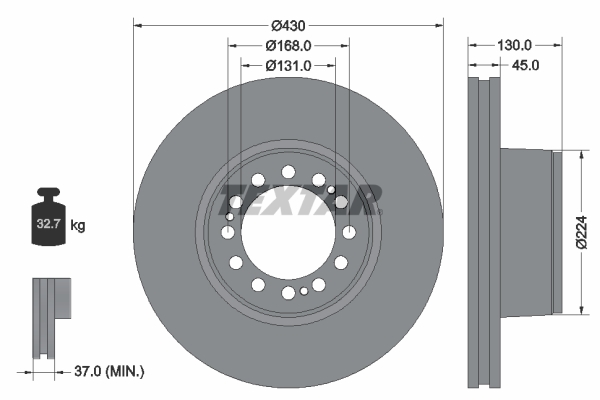 Disc frana 93101800 TEXTAR