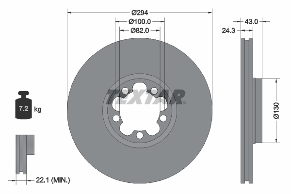 Disc frana 92103803 TEXTAR