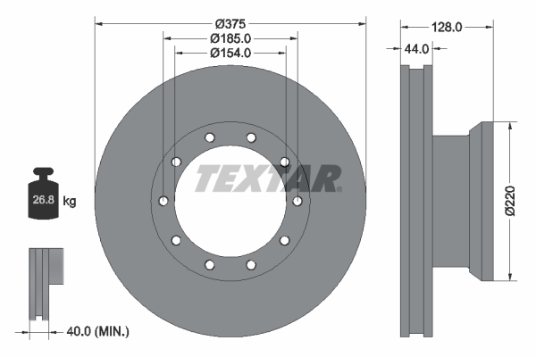 Disc frana 93105700 TEXTAR