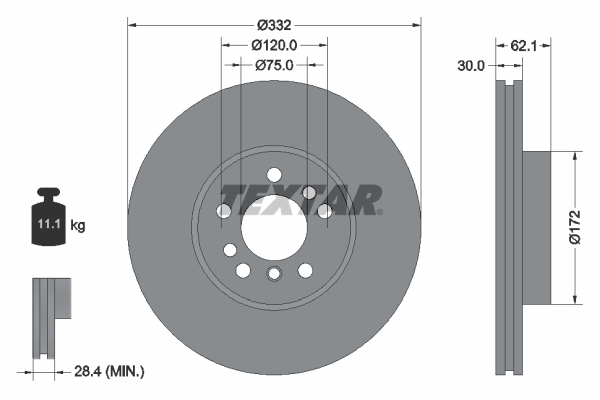 Disc frana 92107205 TEXTAR