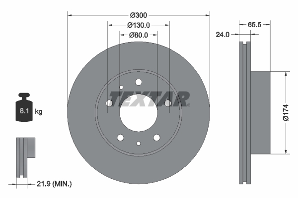 Disc frana 92116703 TEXTAR