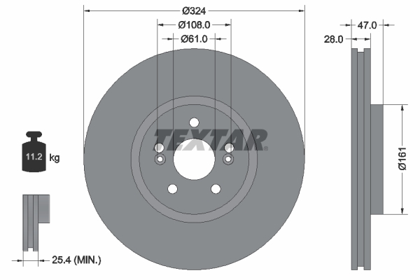 Disc frana 92119405 TEXTAR