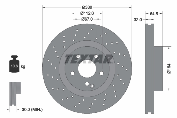 Disc frana 92120207 TEXTAR