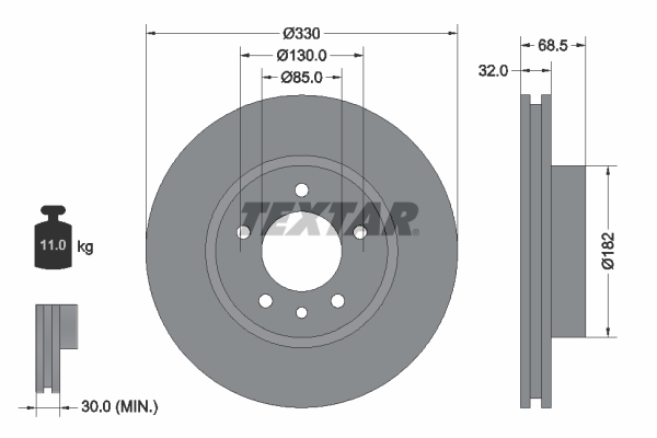 Disc frana 92121505 TEXTAR