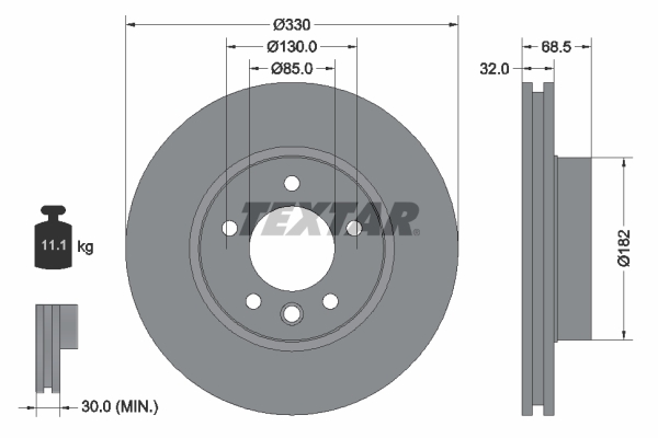 Disc frana 92121605 TEXTAR