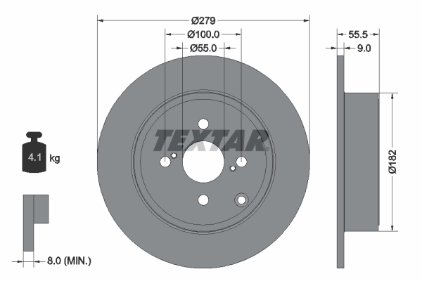 Disc frana 92126303 TEXTAR