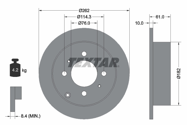 Disc frana 92130900 TEXTAR