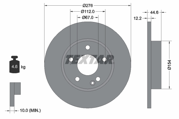 Disc frana 92131803 TEXTAR