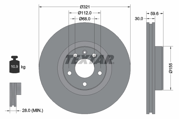 Disc frana 92132300 TEXTAR