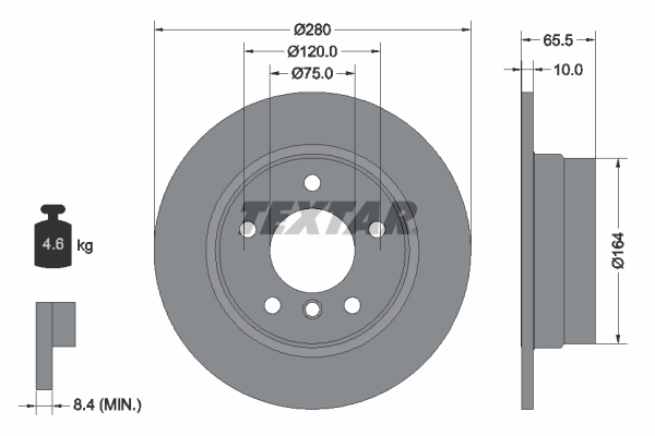 Disc frana 92132903 TEXTAR