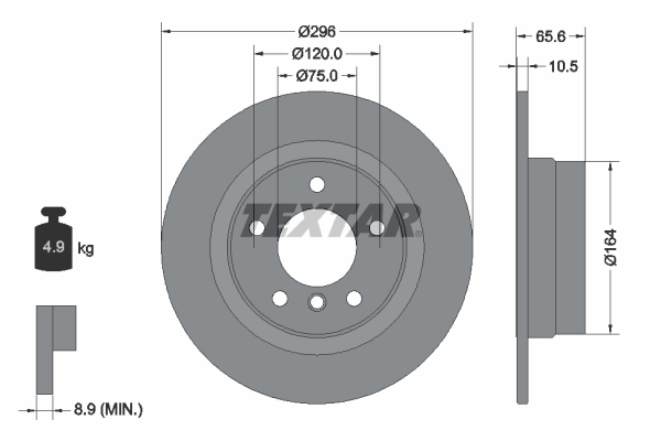 Disc frana 92133103 TEXTAR