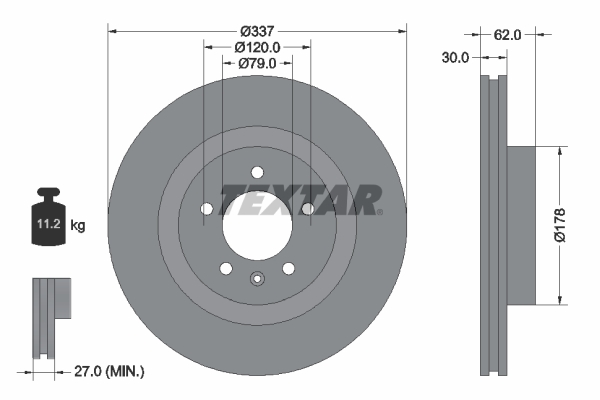 Disc frana 92134600 TEXTAR