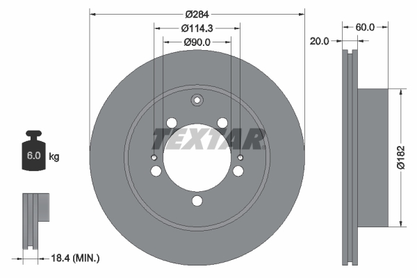 Disc frana 92134700 TEXTAR