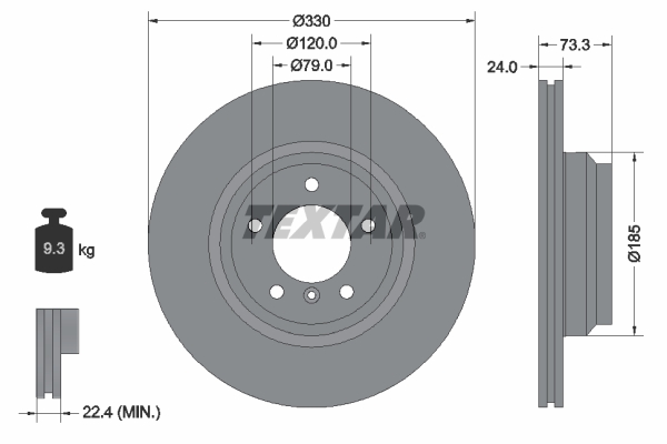 Disc frana 92137805 TEXTAR