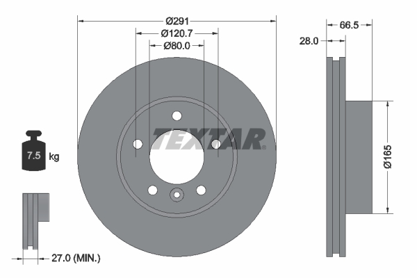 Disc frana 92140200 TEXTAR