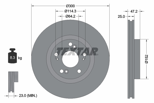 Disc frana 92140903 TEXTAR