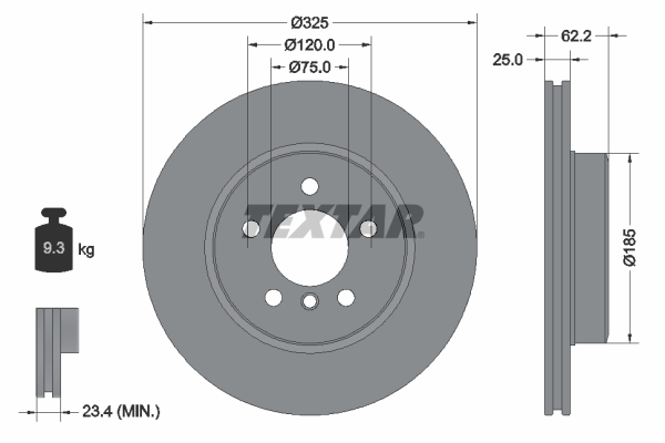 Disc frana 92141505 TEXTAR