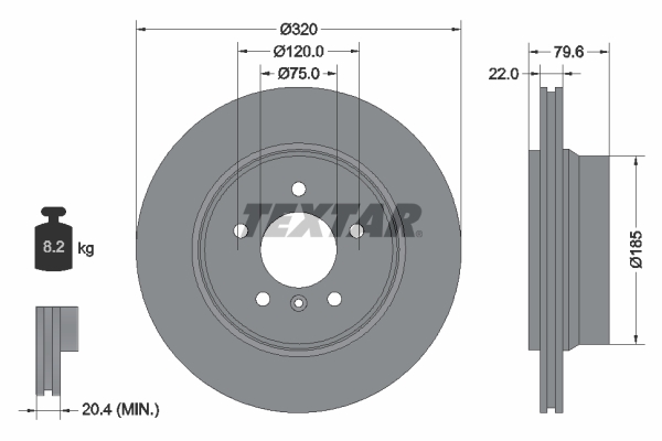 Disc frana 92141603 TEXTAR