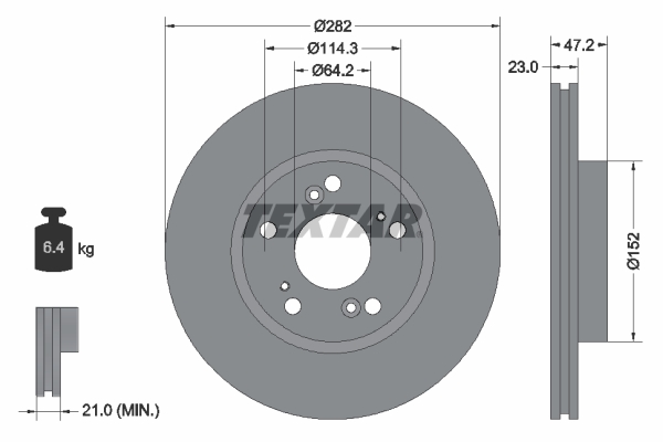 Disc frana 92144403 TEXTAR